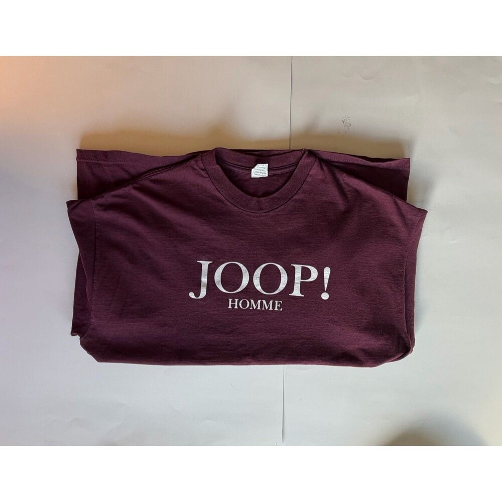 Joop Homme Burgundy Cologne Promotional Vintage 90's T-shirt cotton Unisex - Picture 6 of 8